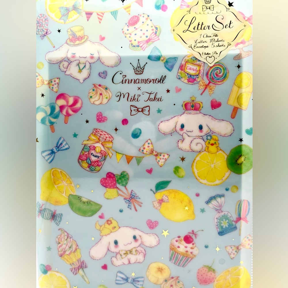 Cinnamoroll x Miki Takei Letter Set with File Folder
